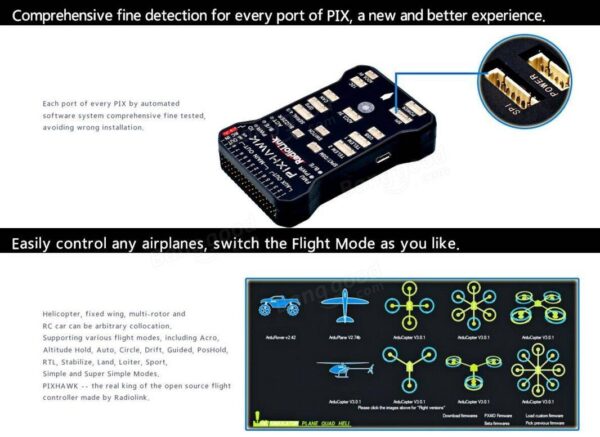 Radiolink Pixhawk Flight Controller / Buzzer Power Module / Safety Swithch - Image 8