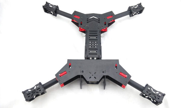 H4 680mm Raptor Carbon Fiber Folding Quadcopter Frame Kit - Image 2