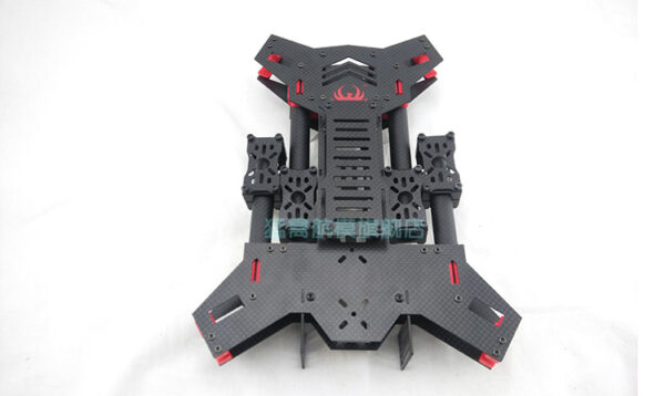 H4 680mm Raptor Carbon Fiber Folding Quadcopter Frame Kit - Image 4