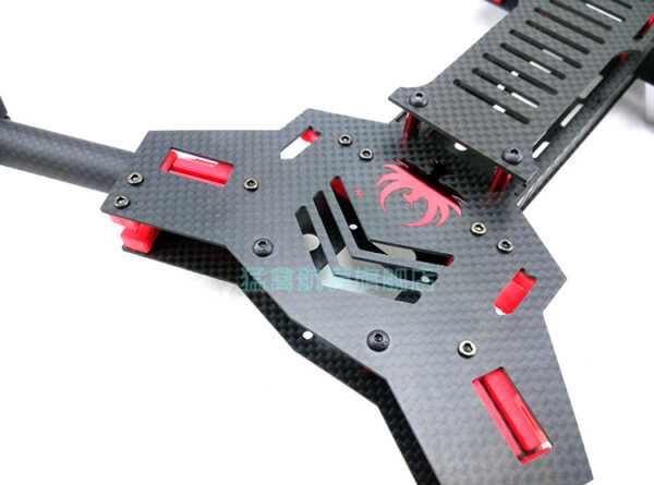 H4 680mm Raptor Carbon Fiber Folding Quadcopter Frame Kit - Image 6