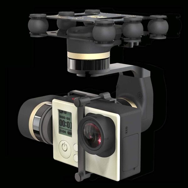 FeiyuTech Mini 3D Full Metal 3-Axis Gimbal for GoPro (Black) - Image 4