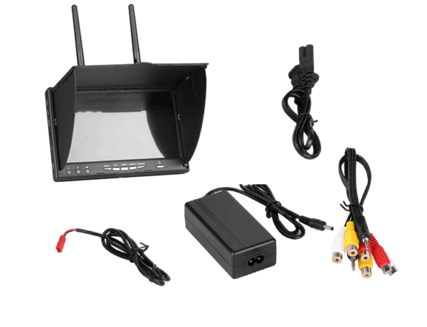 7Inch Diversity FPV LCD Screen with built-in battery & DVR Function