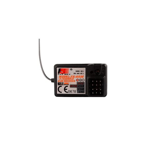 Flysky FS-GT3B 3CH RC System 2.4G Radio Control Transmitter with FS-GR3E Receiver - Image 4