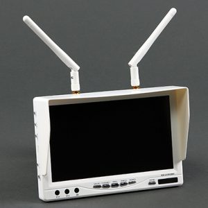 Boscam RX LCD 5802 5.8GHz LCD Diversity Receiver 7 Inch Monitor White