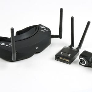 Skyzone FPV 2D/3D Goggles 5.8GHz Dual Diversity 32 CH Receiver with Head-Tracker DVR