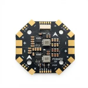Alpha-Drone PDB400 8S-12S 400A Power Distribution Board (PDB) with Ammeter for Quadcopters & Fixed-Wing Drones